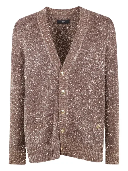 Kardigan Amiri s flitry hnědý