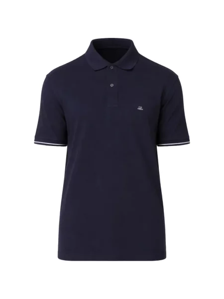 Tricou polo C.p. Company cu autograf albastru