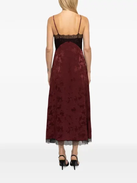 Rochie midi Zadig&voltaire de mătase roșu