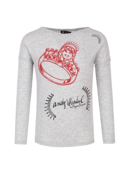Tricou copii Pepe Jeans gri