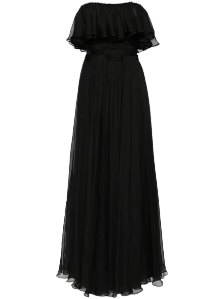 Rochie Gemy Maalouf cu volane negru