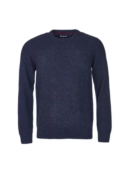 Barbour sweter wełniany granatowy ciepły niebieski