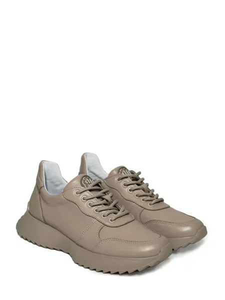 Кожаные кроссовки Marco Piero бежевые