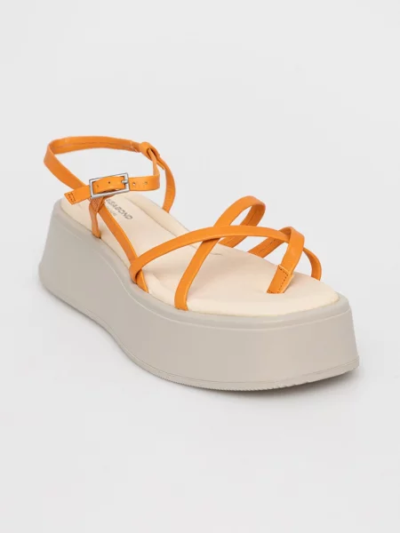 Usnjeni sandali Vagabond Shoemakers Courtney oranžna