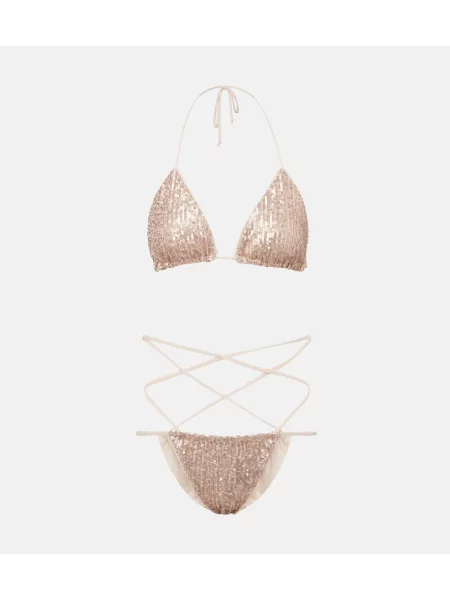 Bikini Norma Kamali różowy