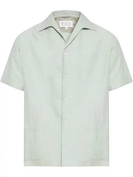 Cămașă Maison Margiela din poplin albastru