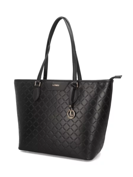 L.Credi Fililberta Shopper monogram emboss černá