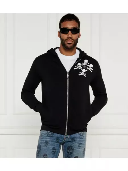Philipp Plein Hanorac Skull&Bones negru