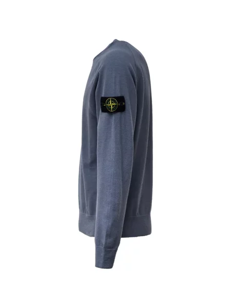 Pulover Stone Island cu strasuri albastru