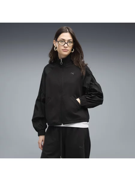 PUMA luÅºna kurtka HER z zamkiem na caÅ‚ej dÅ‚ugoÅ›ci OdzieÅ¼ S czarny
