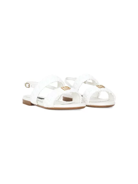 Sandały dziecięce Dolce And Gabbana białe