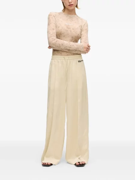 Pantaloni Karl Lagerfeld Jeans cu autograf