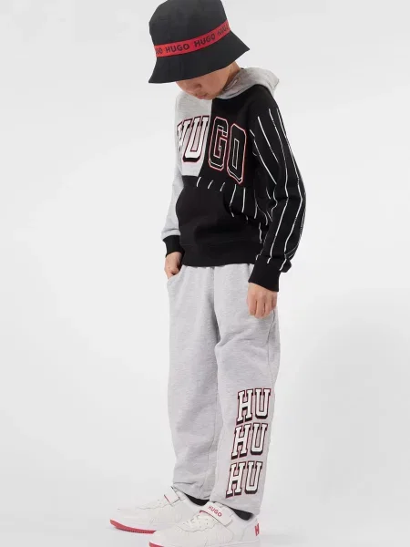 Дитяче Худі HUGO Kids чорний