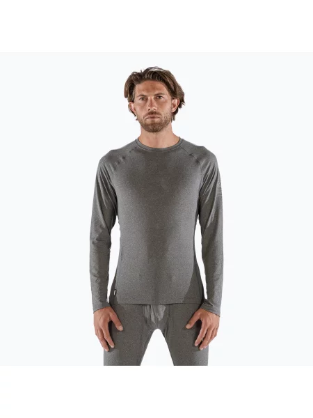 Termo tričko longsleeve Surfanic Bodyfit Crewneck charcoal šedé