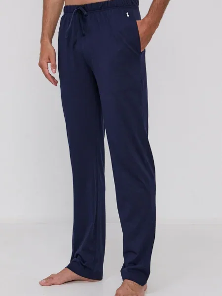Polo Ralph Lauren pizsama nadrág sötétkék férfi sima kék