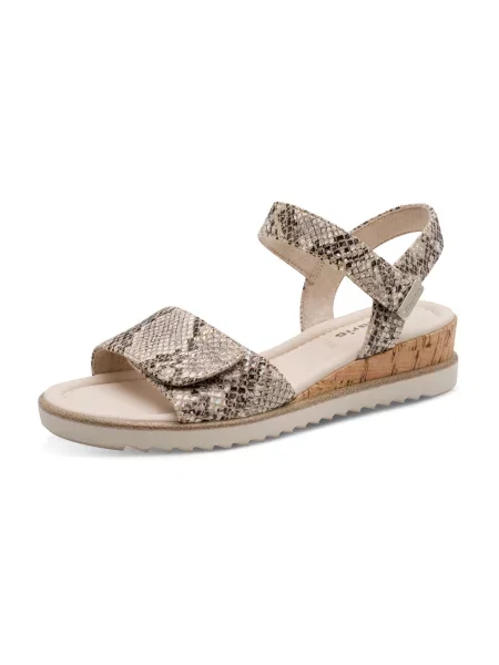 Tamaris Sandali bež / nude / črna bela