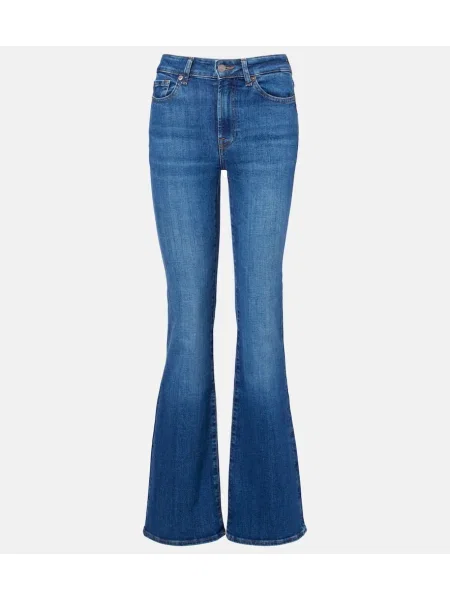 Proste jeansy 7 For All Mankind niebieskie