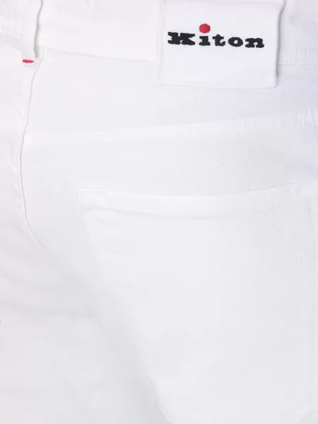 Blugi Kiton cu autograf alb