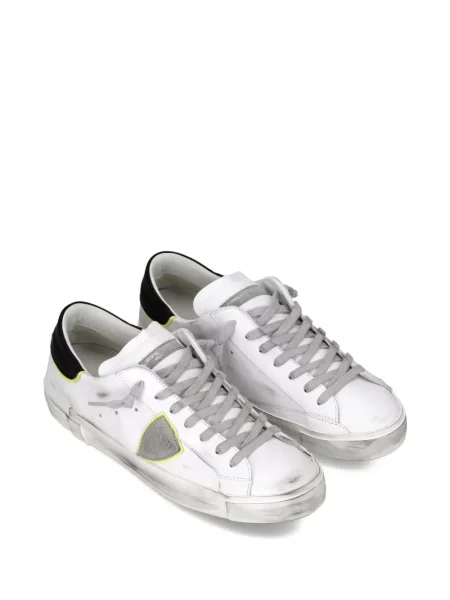 Sneakerși Philippe Model Paris zdrențuiți alb