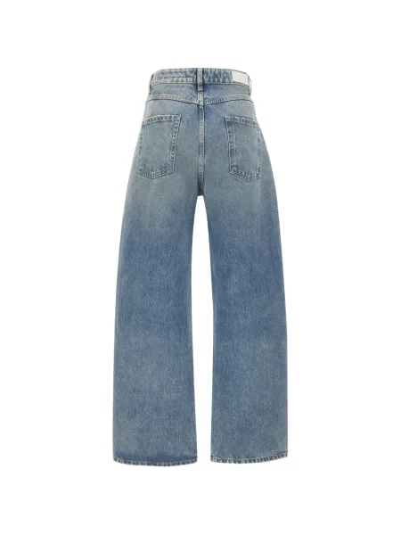Blugi cu picior larg Icon Denim albastru