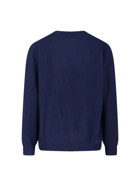 Sweter Ralph Lauren wełniany z logo niebieski
