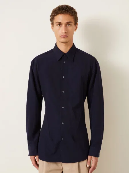 Jil Sander Košile Extra Slim Fit tmavě modrá