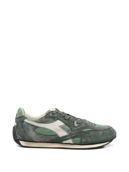 Sneakerși Diadora cu șireturi din dantelă verde