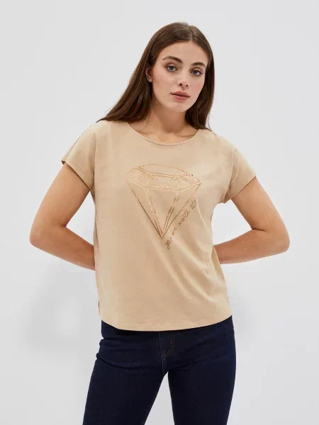Tricou Marisse bej