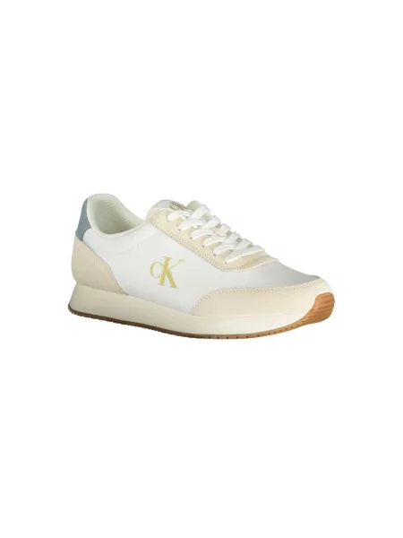 Trampki Calvin Klein zamszowe retro białe