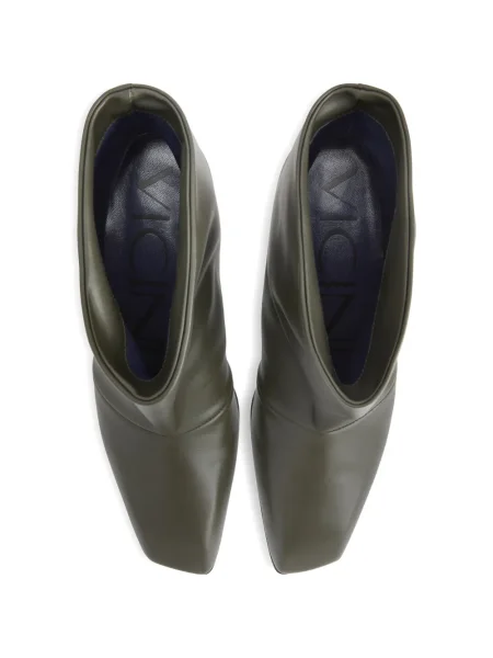 Cropp cizme scurte Vicini din piele verde