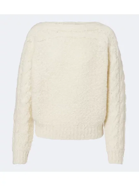 Pulover Isabel Marant de lână alb