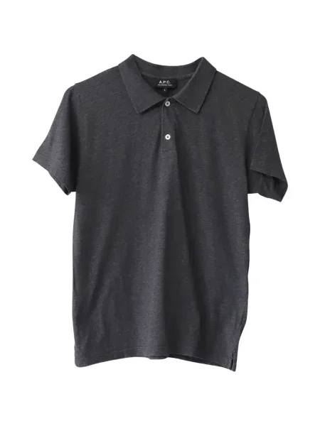 Polo A.p.c. cu broderie gri