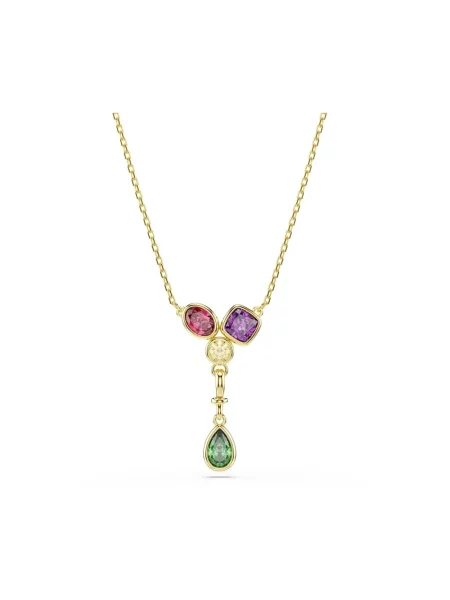 Swarovski naszyjnik pozłacany z cyrkonią IMBER żółty