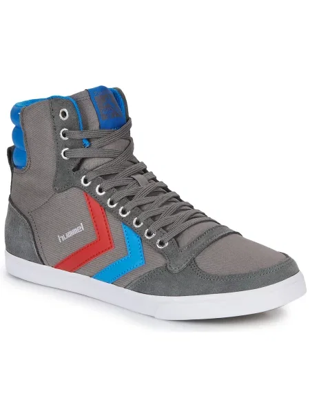 Plátěné tenisky Hummel šedé