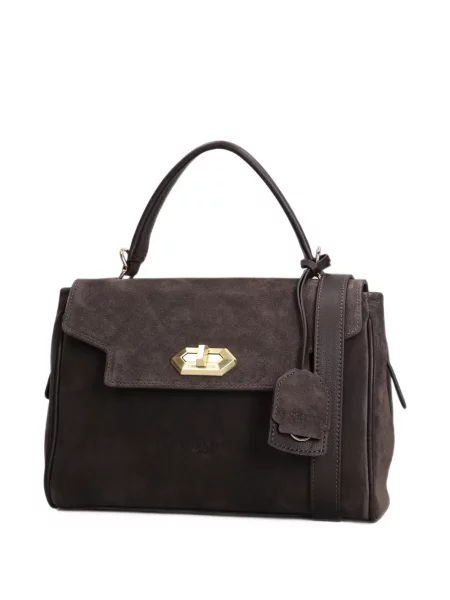 Τσάντα shopper Lancaster σουέτ καφέ