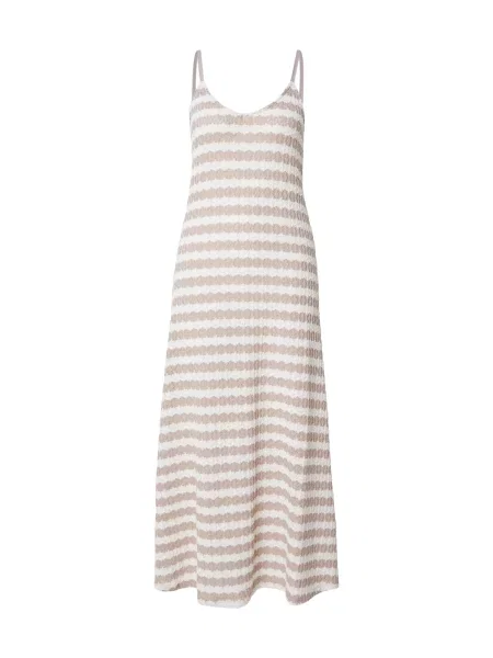 ONLY Rochie tricotat ONLEvara gri taupe / murdar alb