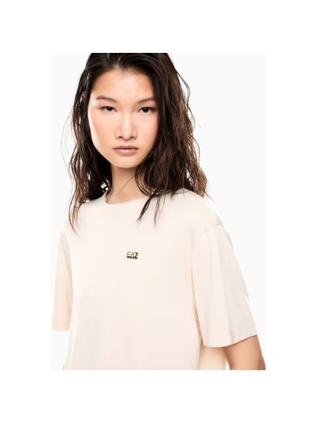 Tričko Emporio Armani Ea7 béžová