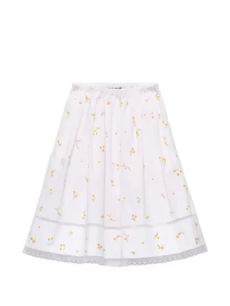 Fustă Prada din poplin alb