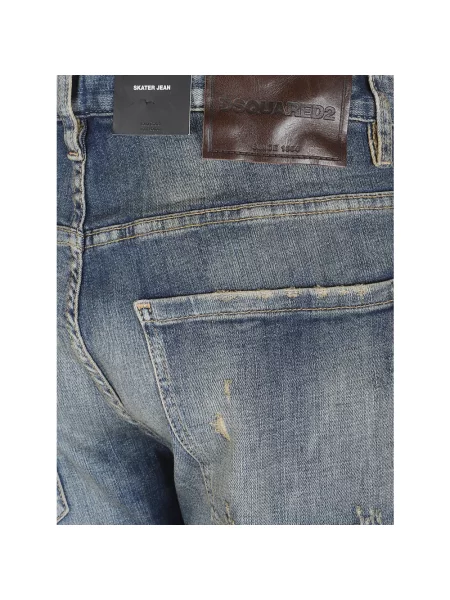 Jeansy Skater Slim Fit blau niebieskie