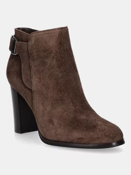 Велурени боти Lauren Ralph Lauren Tasha Bt Hl с дебел кафяво