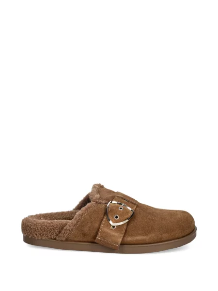Pantofi loafer Blauer cu cataramă cu bretele maro