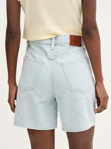 Szorty jeansowe w 5 kieszeni model Calvin Klein Jeans niebieskie