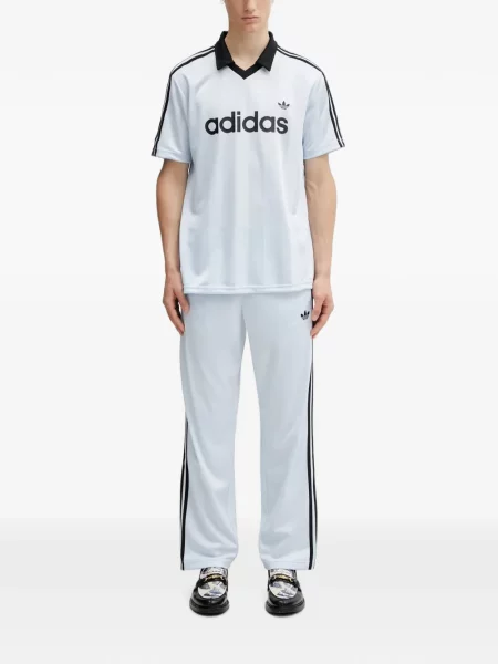 Pantaloni Adidas cu dungi alergare negru