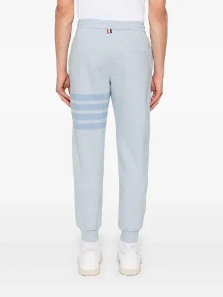 Pantaloni Thom Browne cu dungi albastru