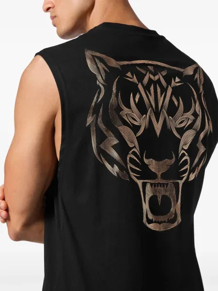 Риза Plein Sport с принт с тигров принт черно