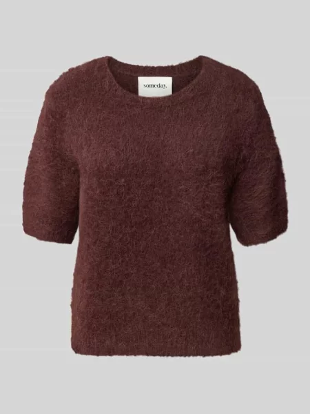 Sweter z mieszanki wełny z alpaki z okrągłym dekoltem model Tirina' Someday