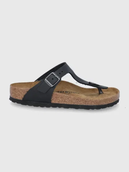 Japonke iz nubuka Birkenstock Gizeh črna