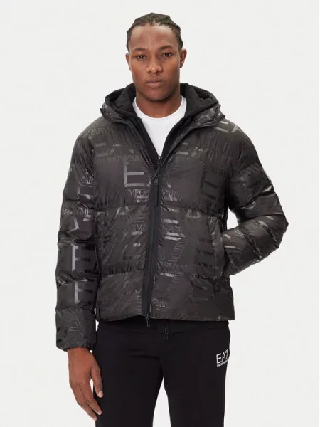 Emporio Armani Зимова куртка Modern Fit чорний