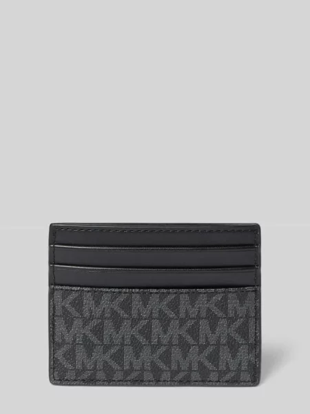 Portfel z detal z logo model Greyson' Michael Kors czarny