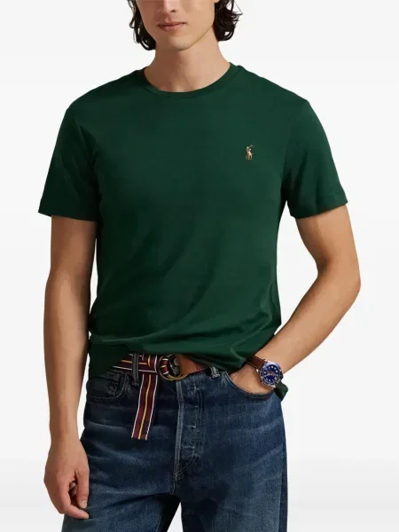 Ριγέ polo Polo Ralph Lauren με κουκούλα με αυτόγραφο λευκό